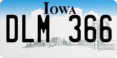 IA license plate DLM366
