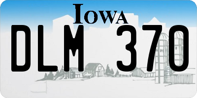 IA license plate DLM370