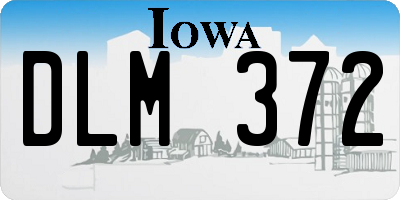 IA license plate DLM372