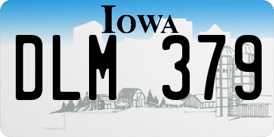 IA license plate DLM379