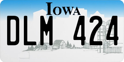 IA license plate DLM424