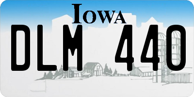 IA license plate DLM440