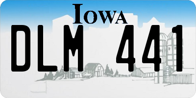 IA license plate DLM441