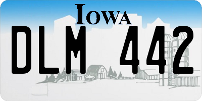 IA license plate DLM442