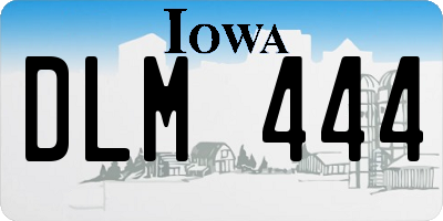 IA license plate DLM444