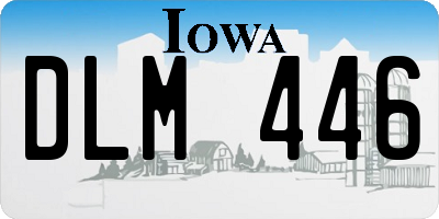 IA license plate DLM446