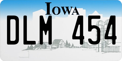 IA license plate DLM454