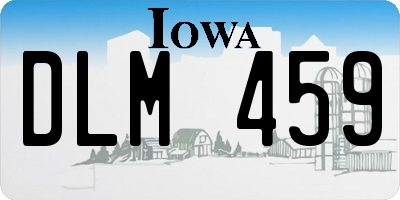 IA license plate DLM459