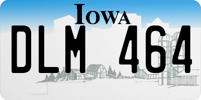 IA license plate DLM464