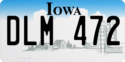 IA license plate DLM472
