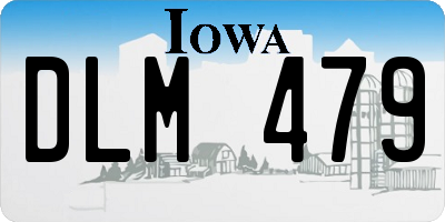 IA license plate DLM479