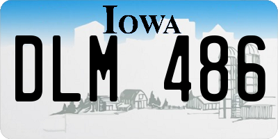 IA license plate DLM486