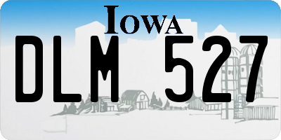 IA license plate DLM527