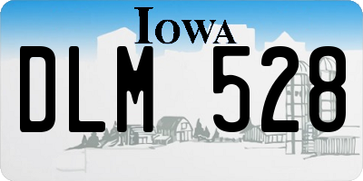 IA license plate DLM528