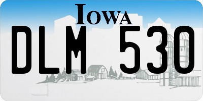IA license plate DLM530