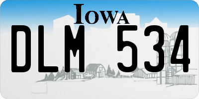 IA license plate DLM534