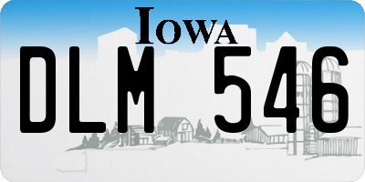 IA license plate DLM546