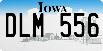 IA license plate DLM556