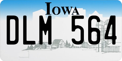 IA license plate DLM564