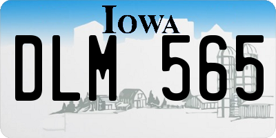IA license plate DLM565