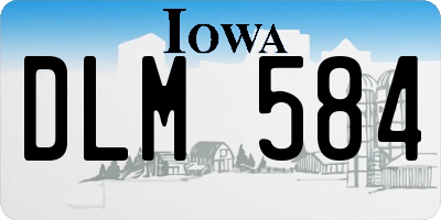 IA license plate DLM584