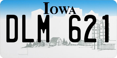 IA license plate DLM621