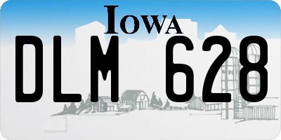 IA license plate DLM628