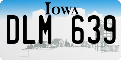 IA license plate DLM639