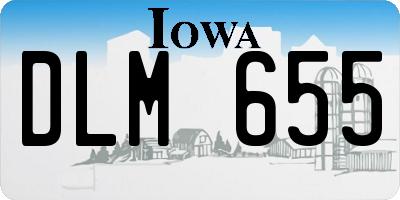IA license plate DLM655