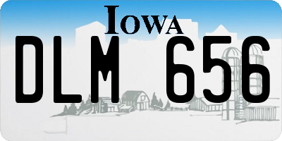 IA license plate DLM656