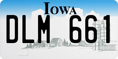 IA license plate DLM661