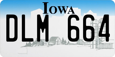 IA license plate DLM664