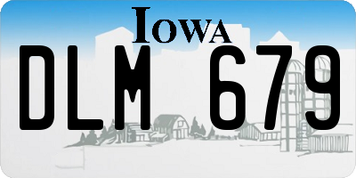 IA license plate DLM679