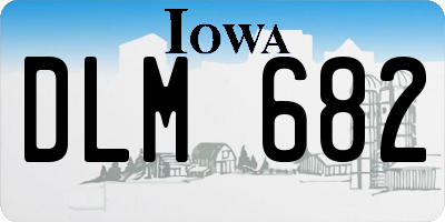IA license plate DLM682