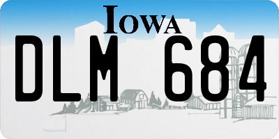 IA license plate DLM684