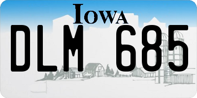 IA license plate DLM685