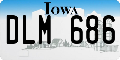 IA license plate DLM686