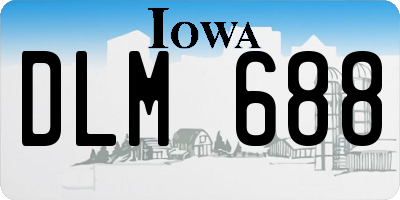 IA license plate DLM688