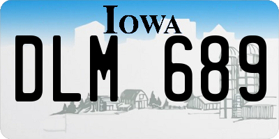 IA license plate DLM689