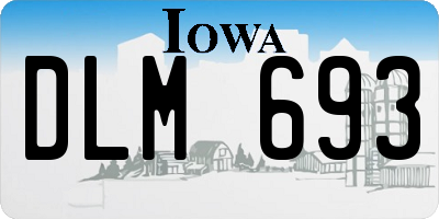IA license plate DLM693
