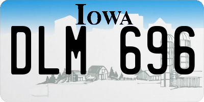 IA license plate DLM696