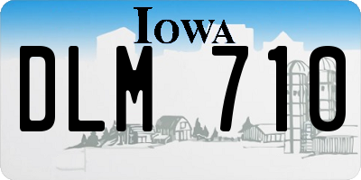 IA license plate DLM710