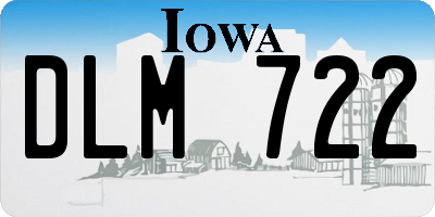 IA license plate DLM722