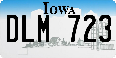 IA license plate DLM723