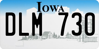 IA license plate DLM730