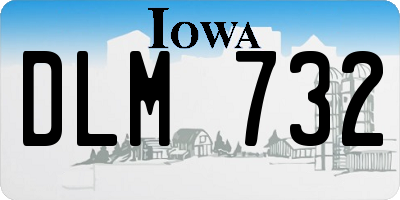 IA license plate DLM732