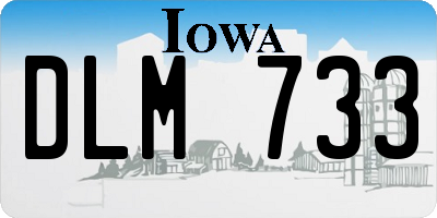 IA license plate DLM733