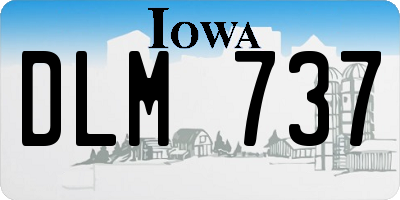 IA license plate DLM737
