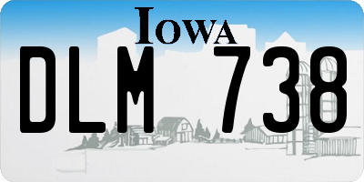 IA license plate DLM738