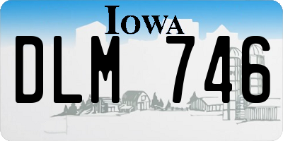 IA license plate DLM746